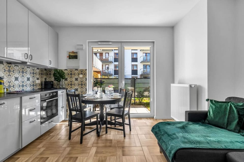 Living Room with Sofa Bed and Smart TV | Book Now with RENTUJEMY.COM
