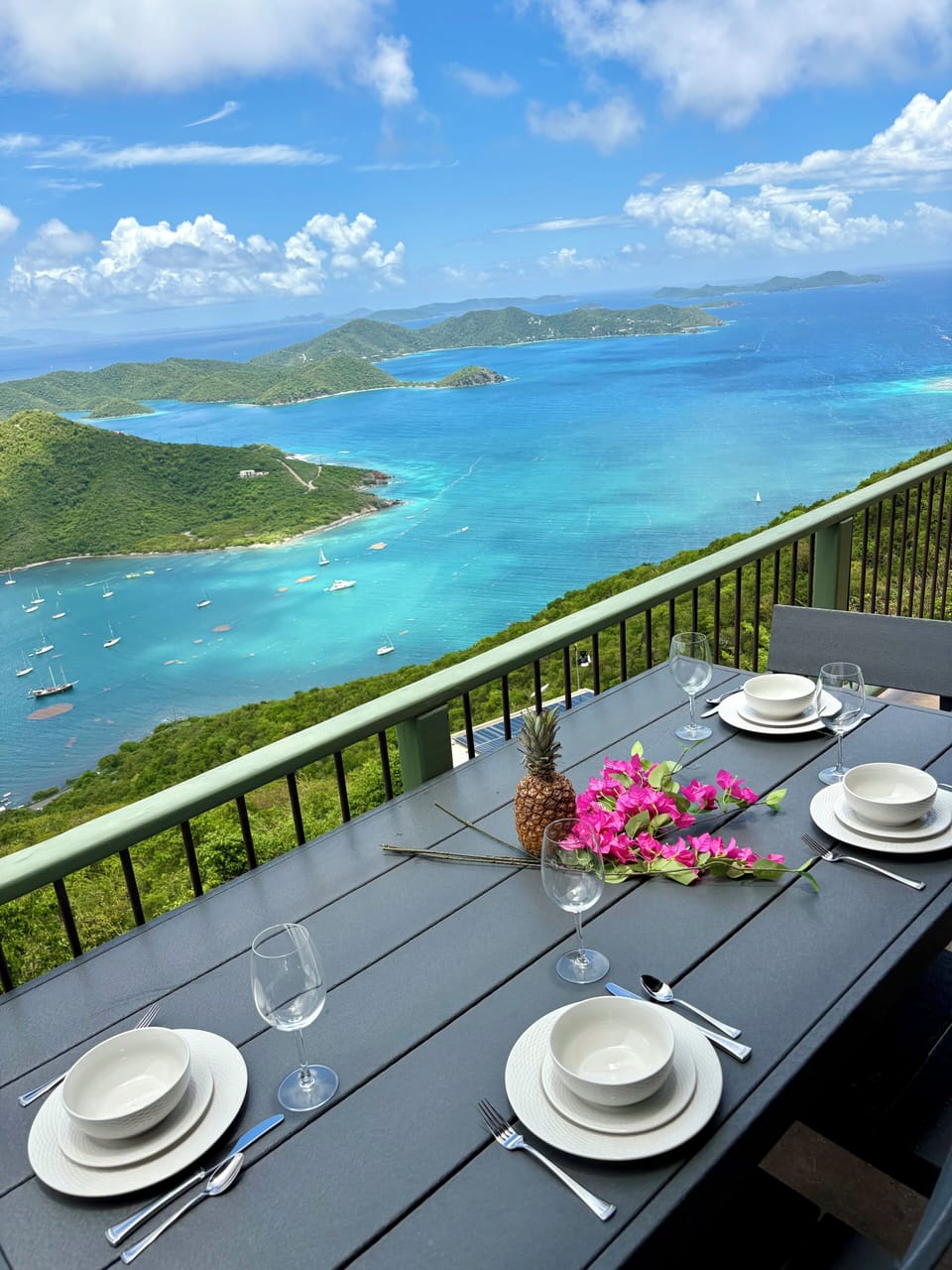 Outdoor dining for four