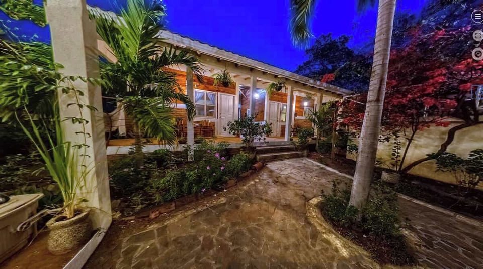 The Casitas 1 and 2 in the evening ambiance lighting.  Evening are warm and comfortable. 