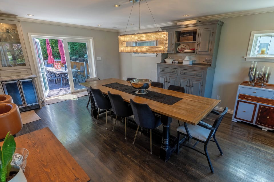 Large dining room.