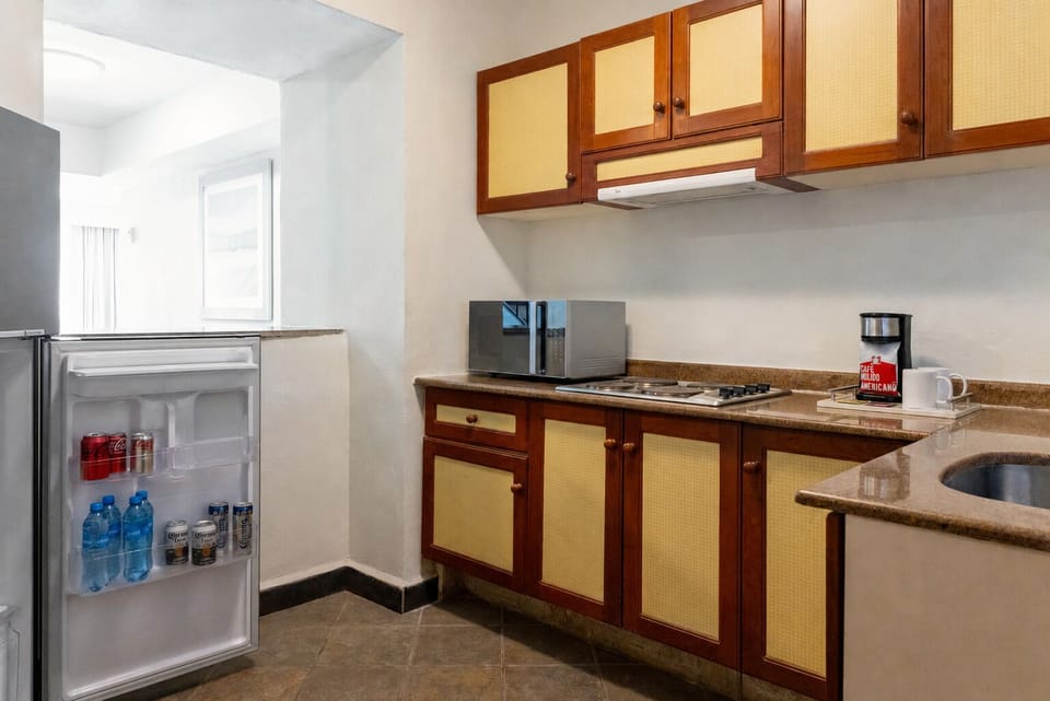Family Villa All Inclusive | Private kitchen | Fridge, coffee/tea maker, blender, cookware/dishes/utensils