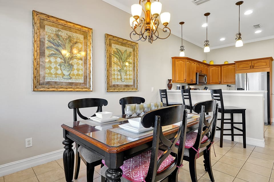Gather around the table in a beautifully designed dining room that's perfect for family meals, special celebrations, or just sharing takeout in style.