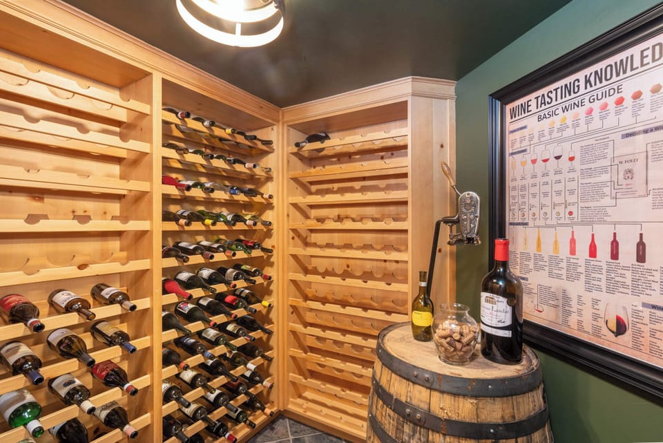 Wine cellar: Lower floor