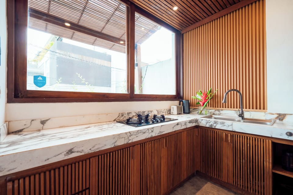 Exclusive Villa, 3 Bedrooms, Private Pool | Private kitchen | Full-size fridge, microwave, stovetop, electric kettle