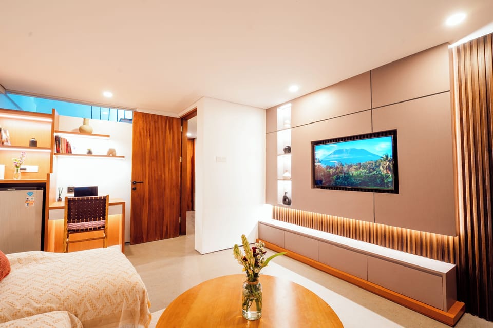 Exclusive Villa, 3 Bedrooms, Private Pool | Living room | Flat-screen TV