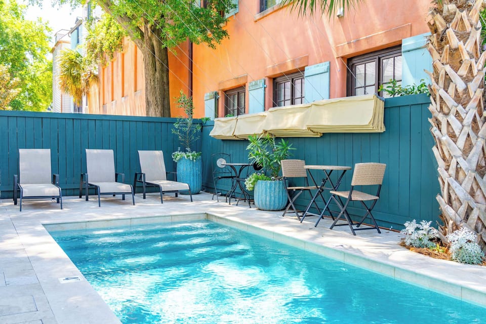 Our heated salt water pool is open year round.