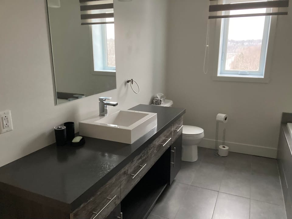 Salle de bain avec bain-douche