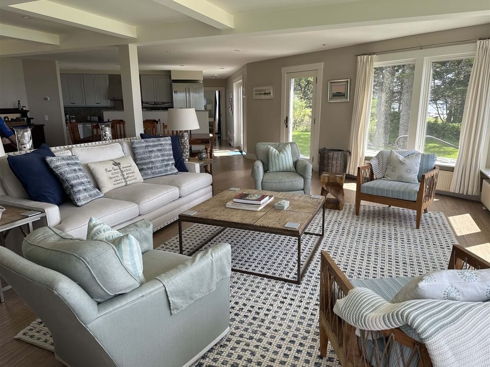 Living room towards kitchen