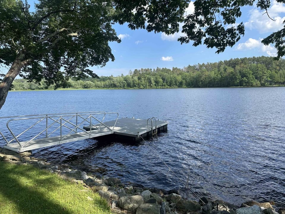 Great dock for swimming, kayaking and fishing