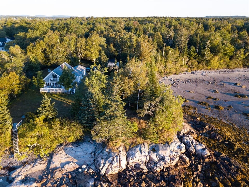 Aerial view of house