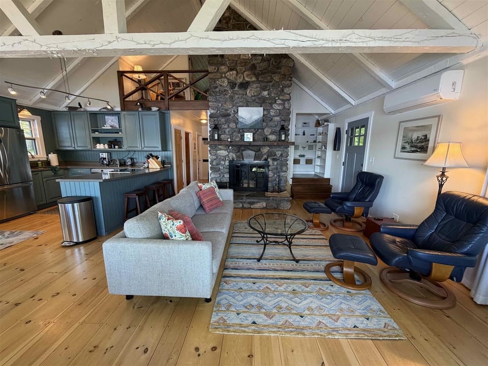 Living room and kitchen