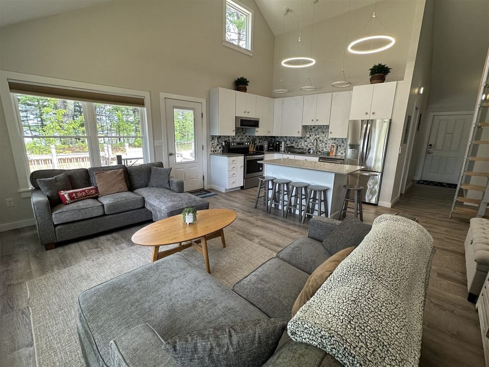 Open Living Room and Kitchen