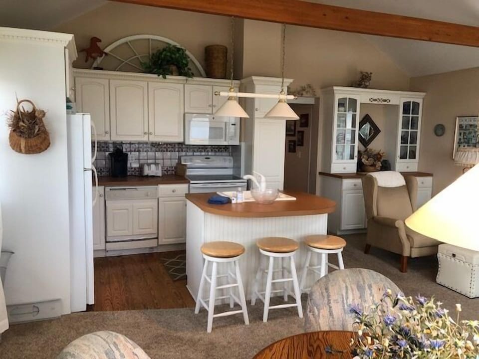 Kitchen and living area