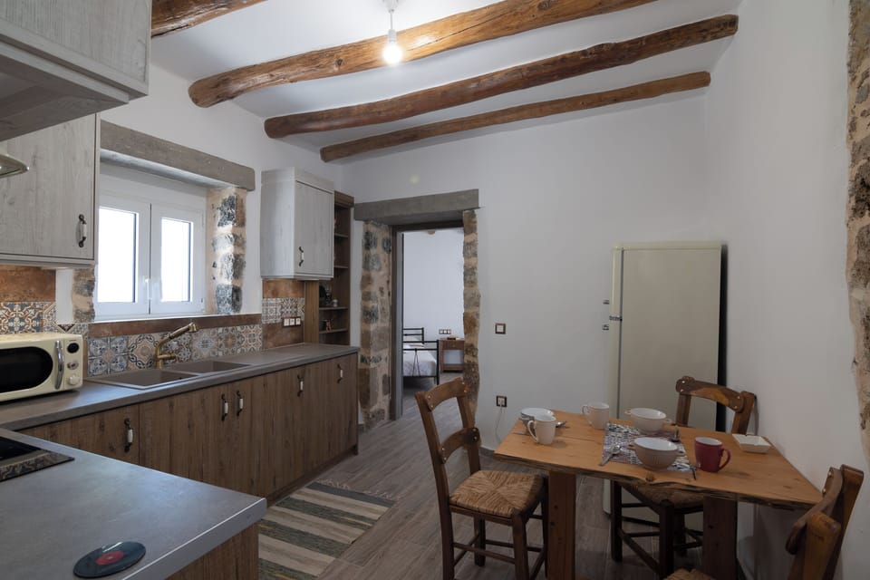 Family House, Balcony, Sea View | Private kitchen | Electric kettle, toaster