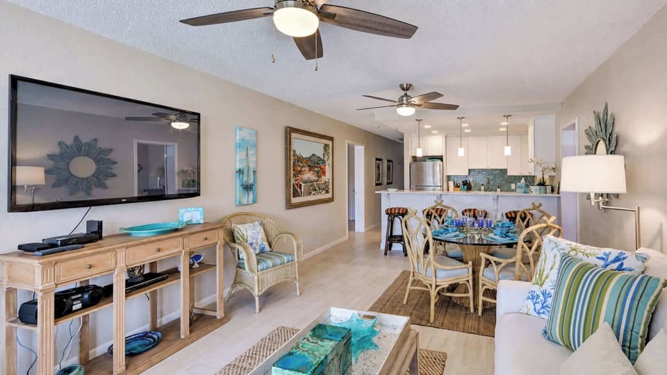 Large TV and plenty of space to relax