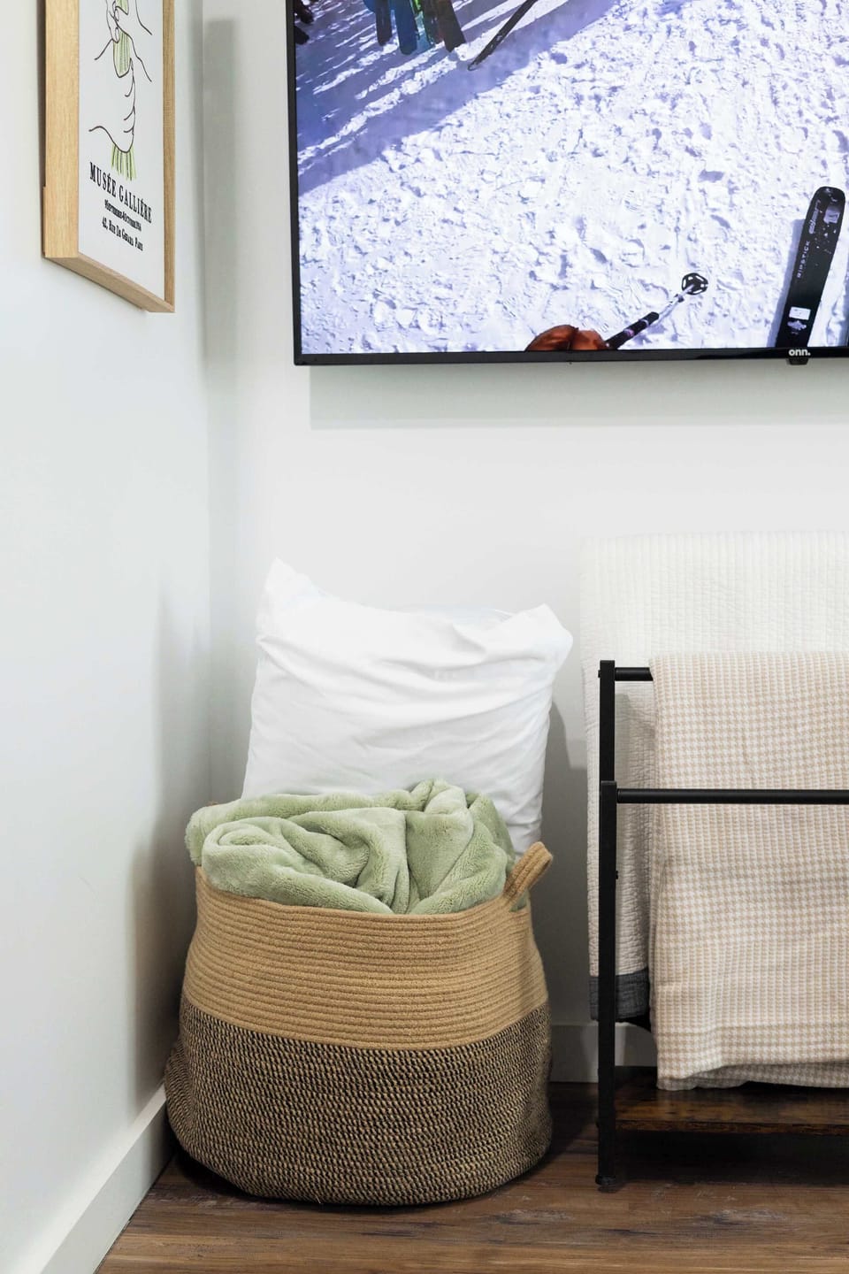 Extra pillows and blankets ready for your comfort.