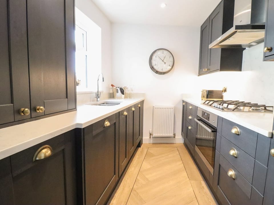 Fridge, microwave, dishwasher, toaster