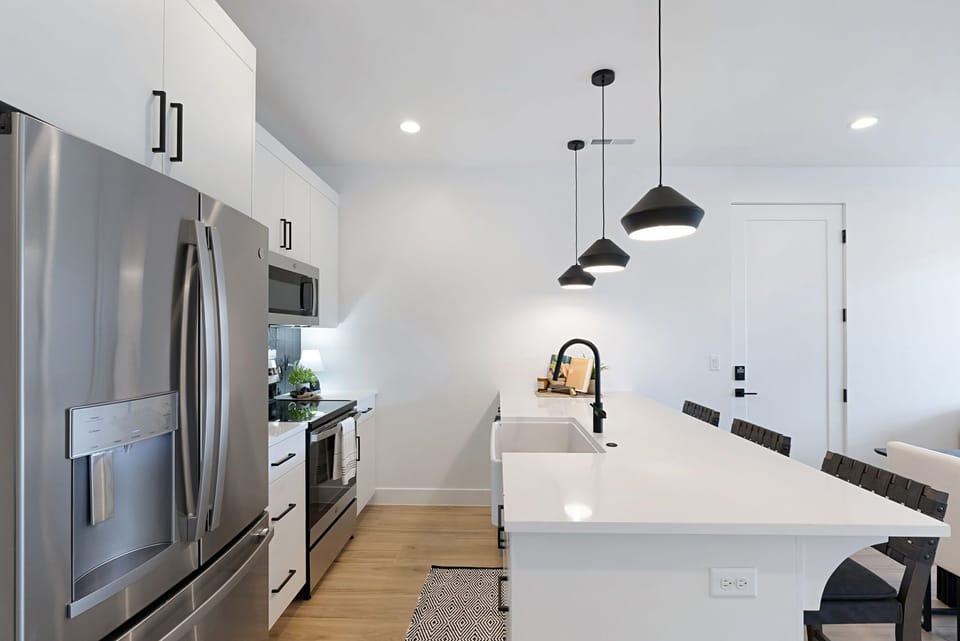 Iron I-1, Plenty of counter space and a large kitchen sink make this space convenient and easy to use