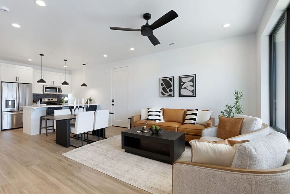 Iron I-1 has an open concept floor plan makes gathering with friends and family easy!