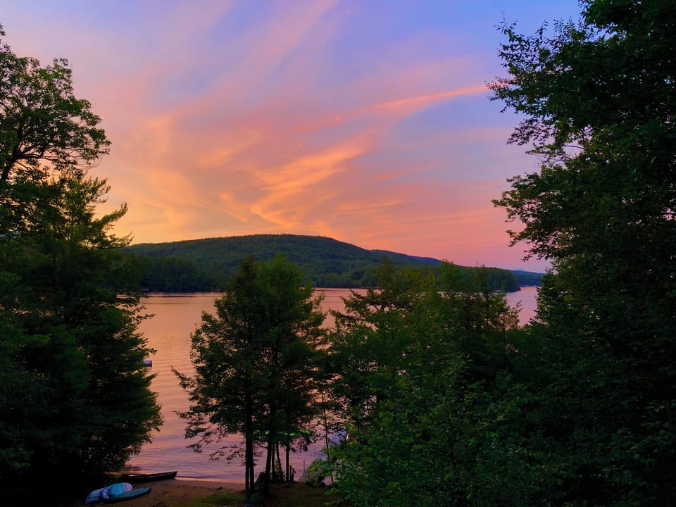Sunset from the deck