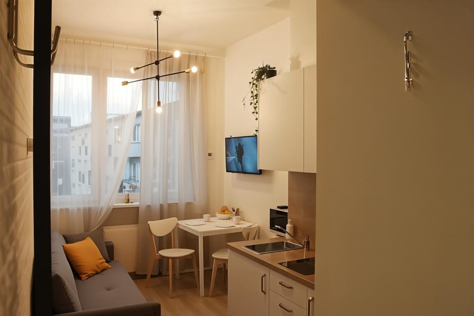 Comfort Studio, 1 Double Bed with Sofa bed, Kitchenette, Courtyard View | Living area