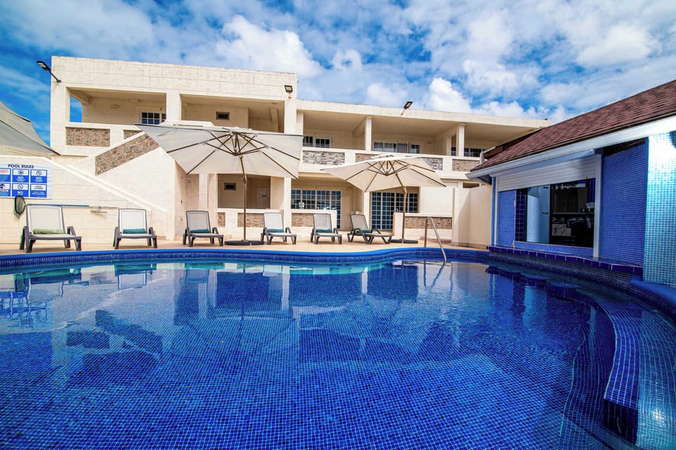Take a refreshing dip in our shared pool.