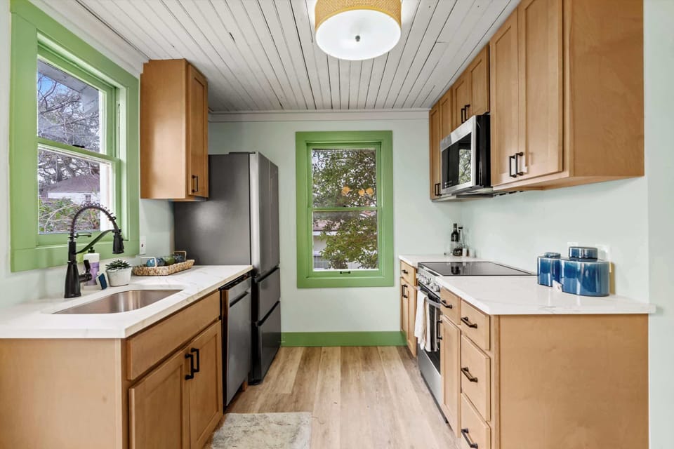 Modern kitchen fully equipped for your culinary adventures.