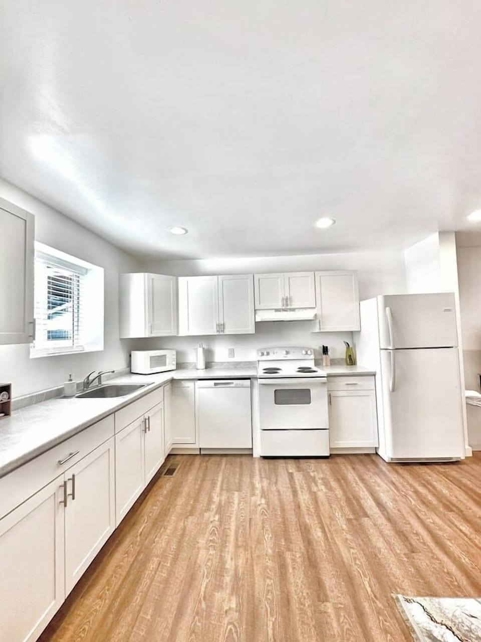 Clean, fully equipped kitchen ready for home-cooked meals!
