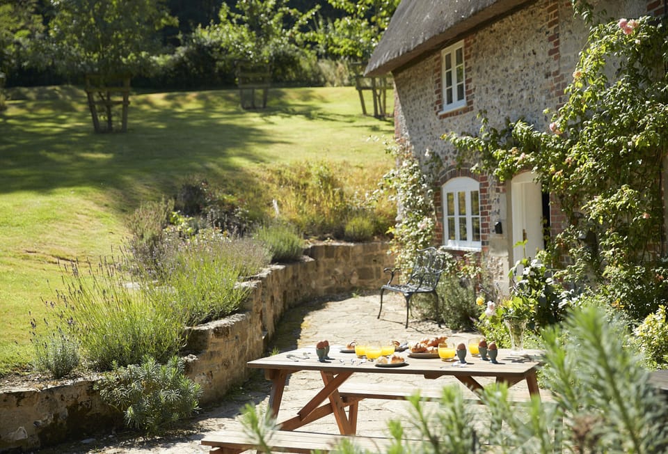 Delightful garden with outdoor seating