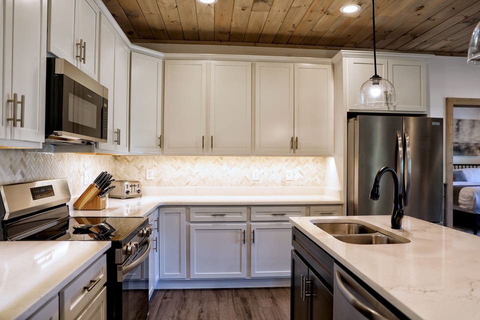 Fully stocked kitchen with everything you need