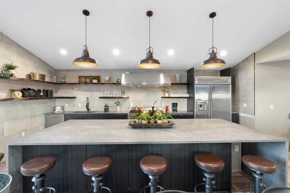 Chefs kitchen with a massive island for your serving/hosting