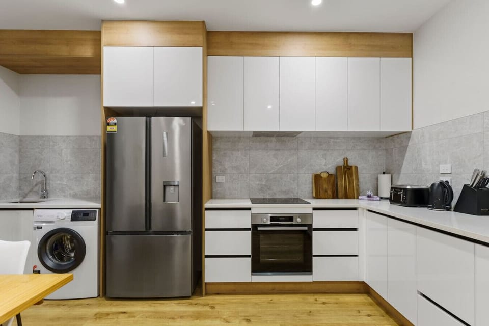 The kitchen has everything you need to prepare meals in-house.