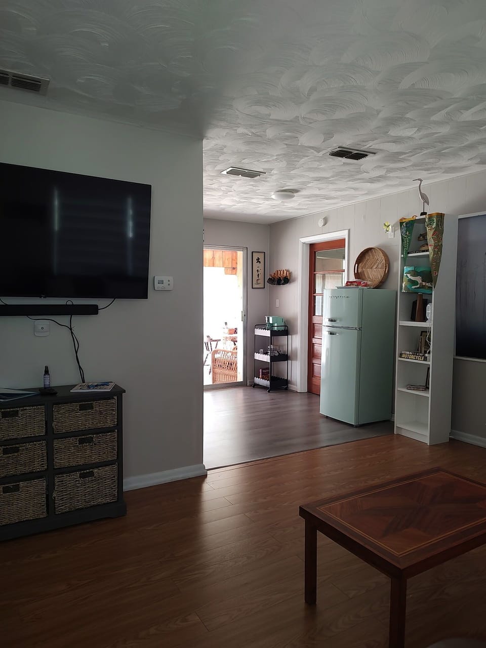 TV in the living room.