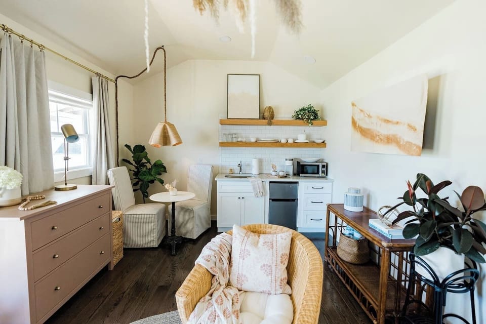 Cozy with everything you need for a beach getaway