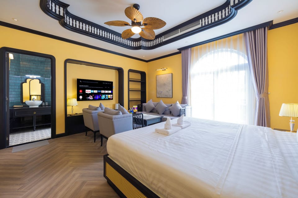 Family Suite, Balcony, Beach View | Down comforters, minibar, individually decorated, individually furnished