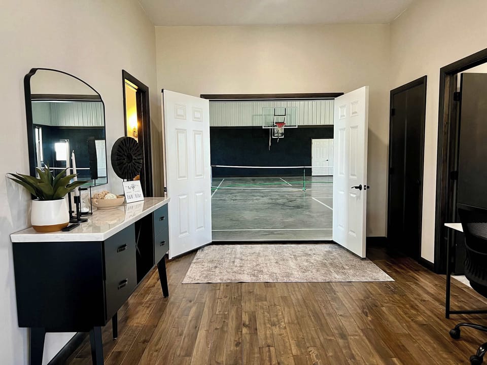 Gym entrance from the living area