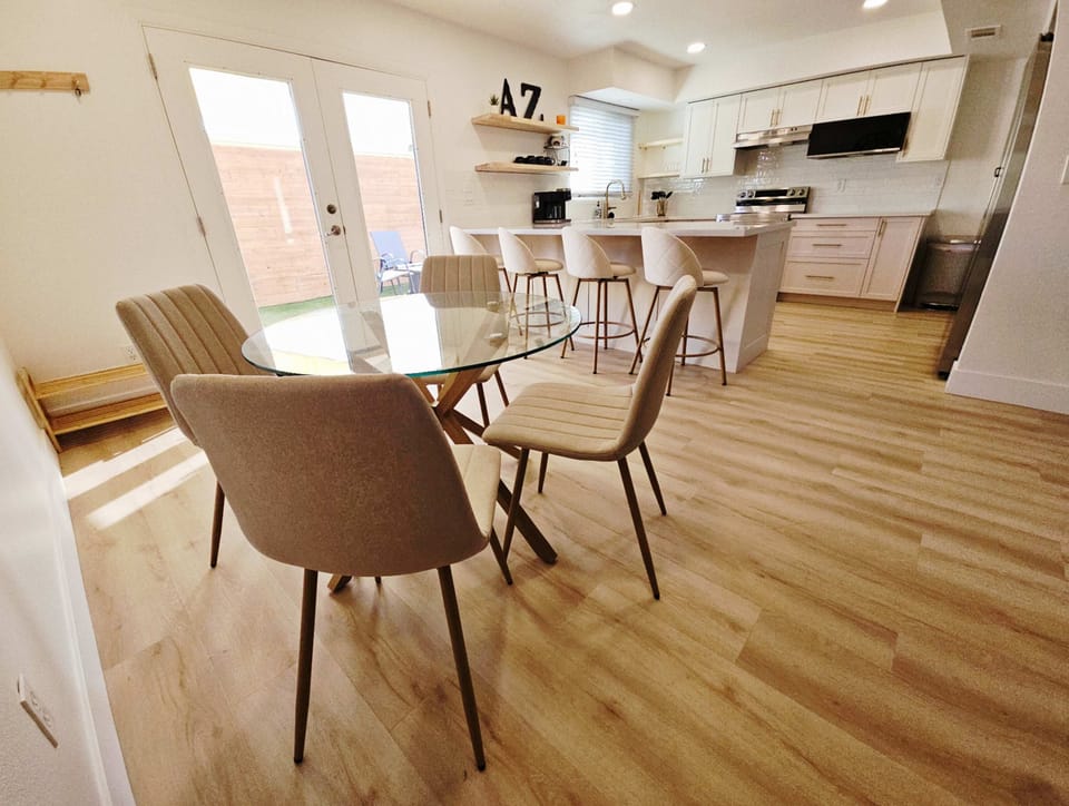Make mealtime memories together at the dining table, seating 4