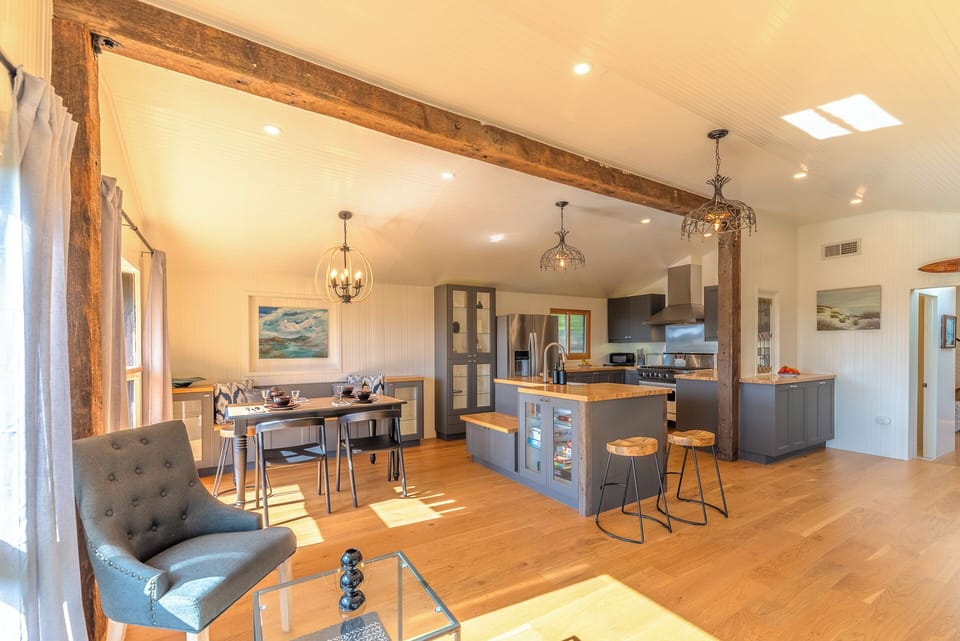 This open concept with lots of light and room to play