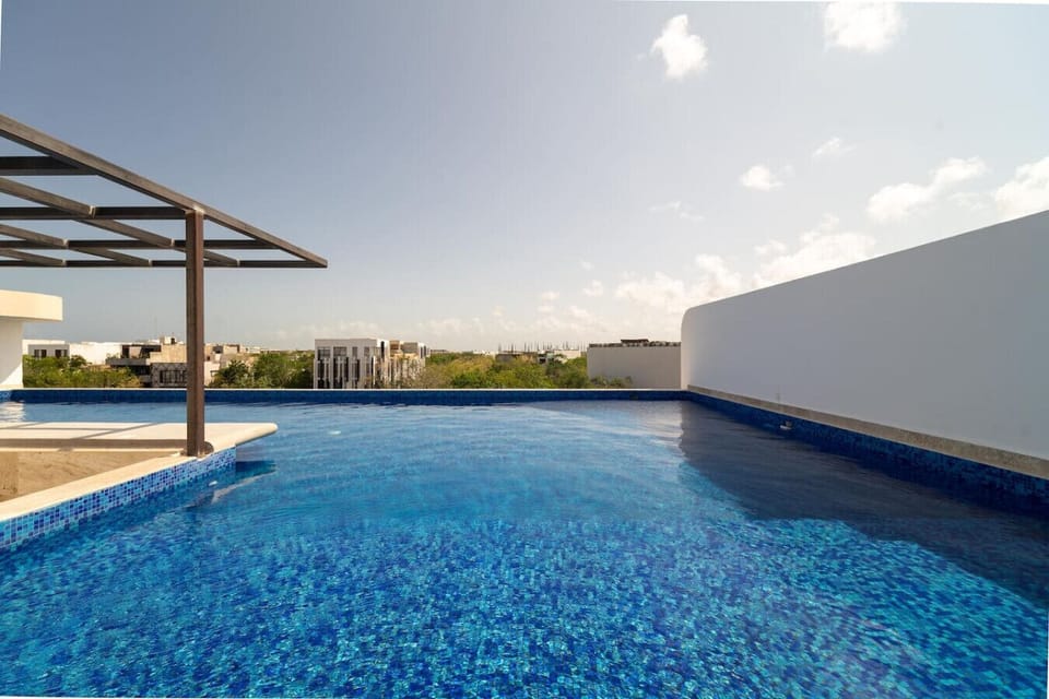 Enjoy panoramic views from our rooftop oasis