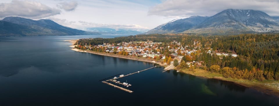 Ariel shot of Nakusp