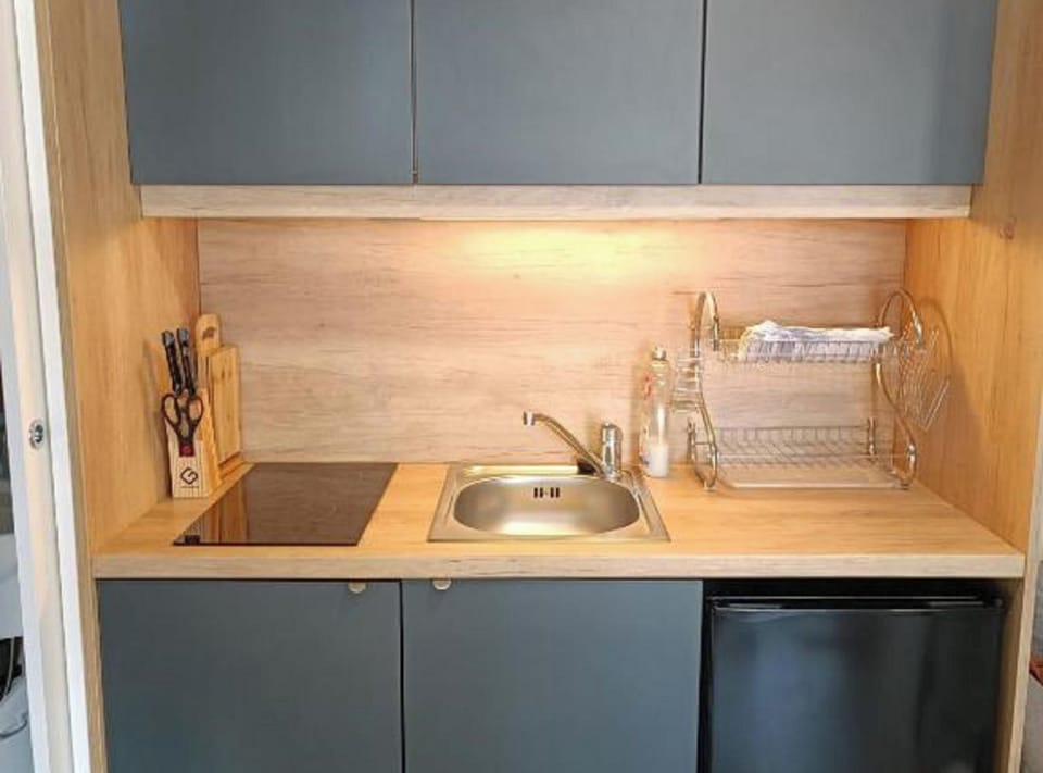 Mobile Home (Two Bedroom Mobile Home with Terrace ) | Private kitchenette | Fridge, cookware/dishes/utensils