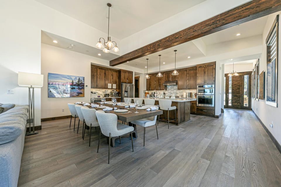 Dining area and kitchen