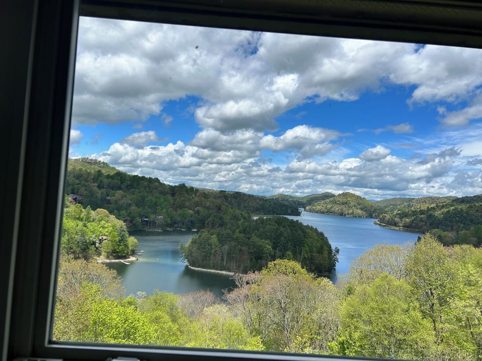 View looking out from living room!