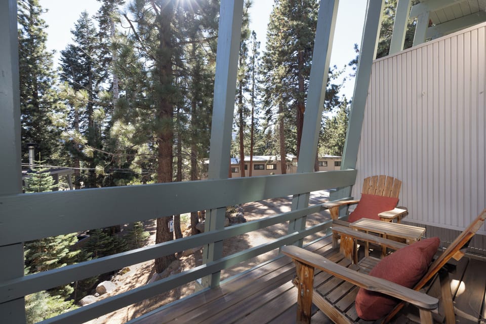 Quiet balcony for peaceful contemplation.