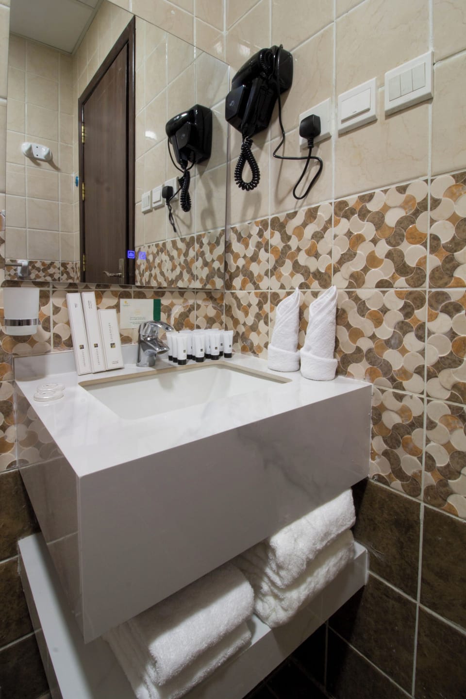 Shower, free toiletries, hair dryer, slippers