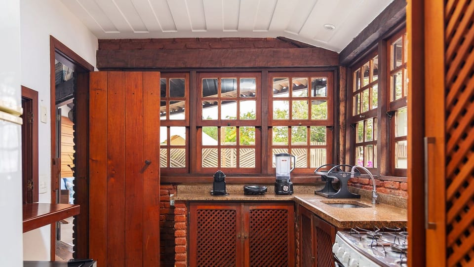 Villa | Private kitchen | Fridge, microwave, oven, stovetop