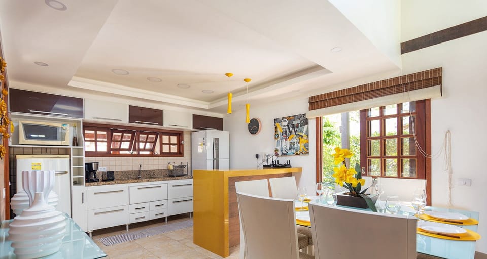 Villa | Private kitchen | Fridge, microwave, oven, stovetop