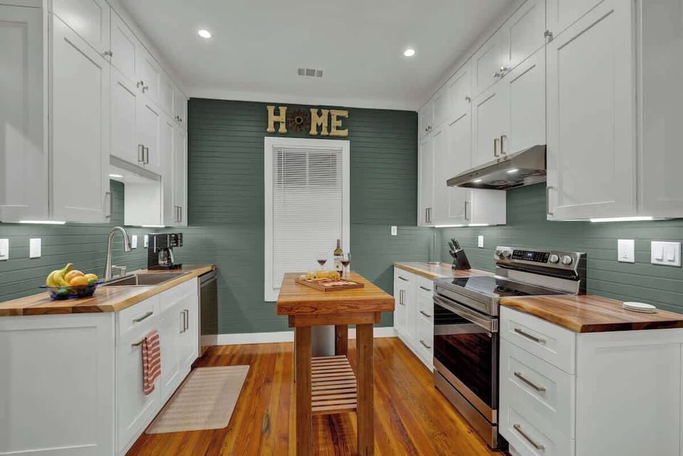 House, Multiple Beds, Pool Access, Pool View (381 Tolle St) | Private kitchen | Coffee/tea maker