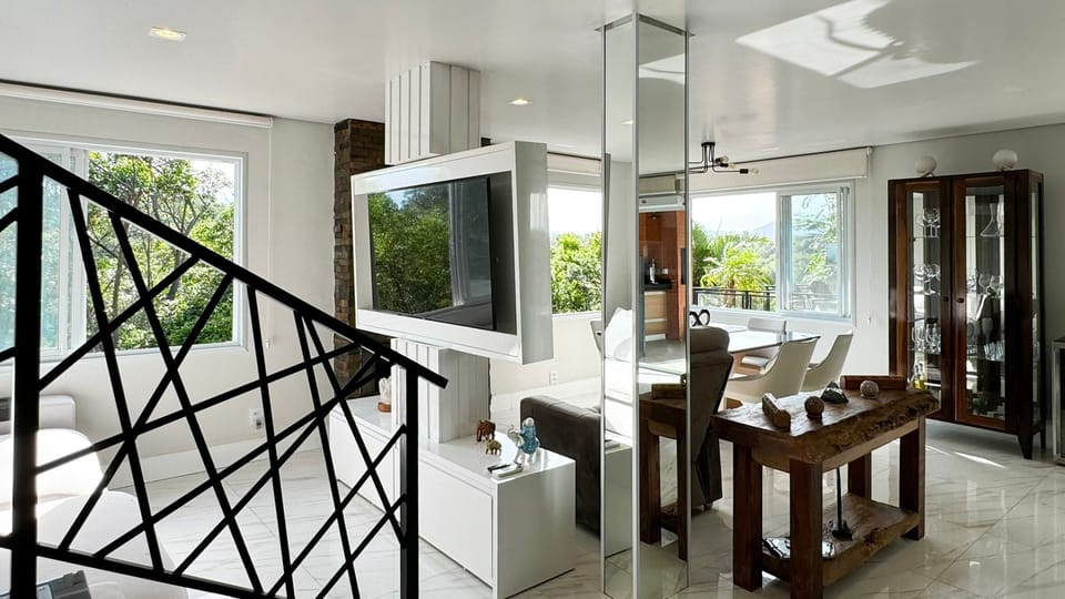 Villa | Living area | TV, fireplace