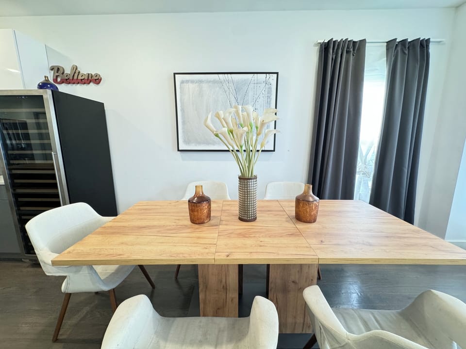 Bright and inviting dining space